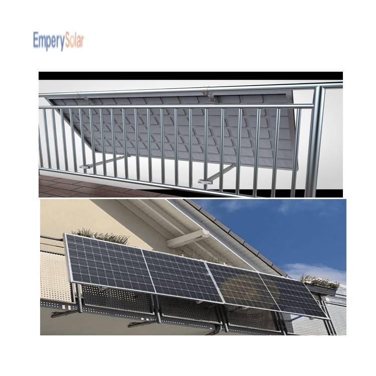 Balcony solar panels mounting